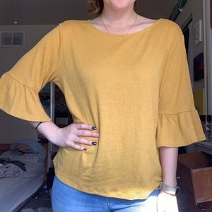 Flare sleeve top